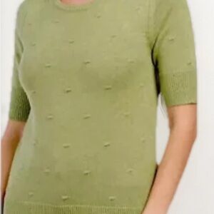 Nanette Lapore Green Pullover Popcorn Knit Sweater - NEW - Size Med